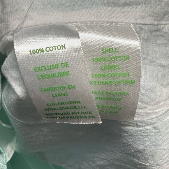 Lilly Pulitzer White Turquoise Green Lace Strapless Sundress - Picture 8 of 13